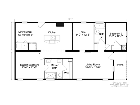 Ryan 28522B | 2 bedroom, 2 bathroom, 1386 sqft home. Built by Cavco - Plant City in Plant City, FL