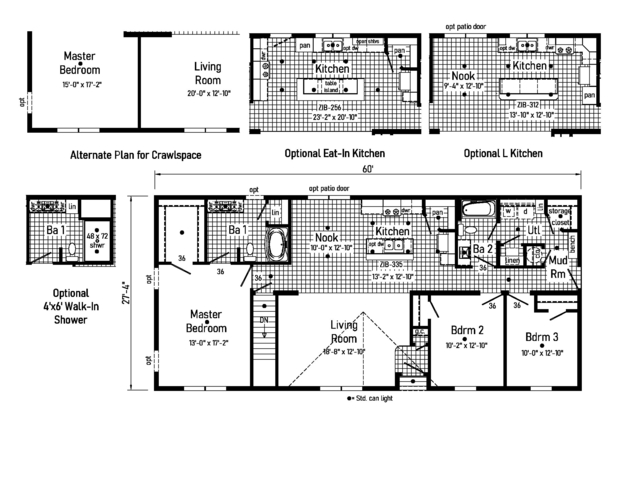 Limited 28603DM | 3 bedroom, 2 bathroom, 1640 sqft home. Built by Cavco - Manorwood in Emlenton, PA.
