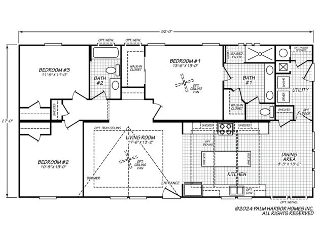 Ranch Hand 28523R Manufactured Home from Palm Harbor Homes, a Cavco Company