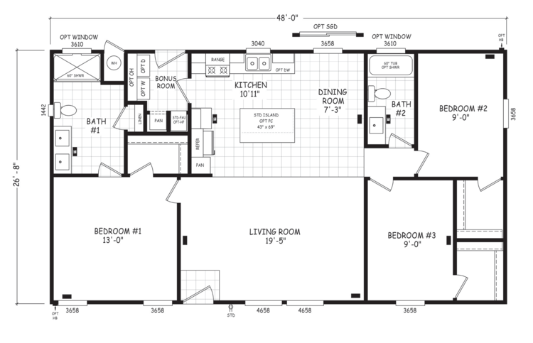 Edge 28483A Manufactured Home from Cavco West, a Cavco Company