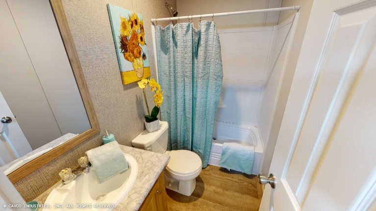 White Oak 16763B | 3 bedroom, 2 bathroom, 1140 sqft home. Built by Cavco - Lancaster in Lancaster, TX.