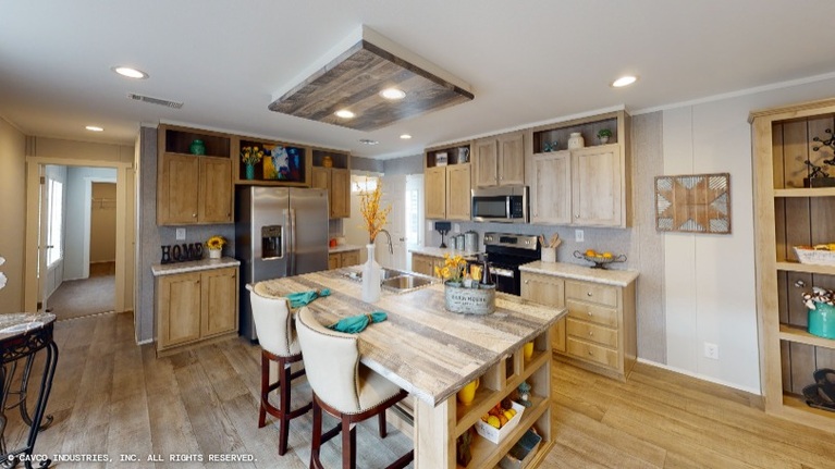White Oak 16763B | 3 bedroom, 2 bathroom, 1140 sqft home. Built by Cavco - Lancaster in Lancaster, TX.