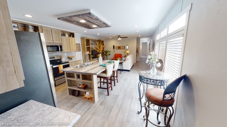 White Oak 16763B | 3 bedroom, 2 bathroom, 1140 sqft home. Built by Cavco - Lancaster in Lancaster, TX.