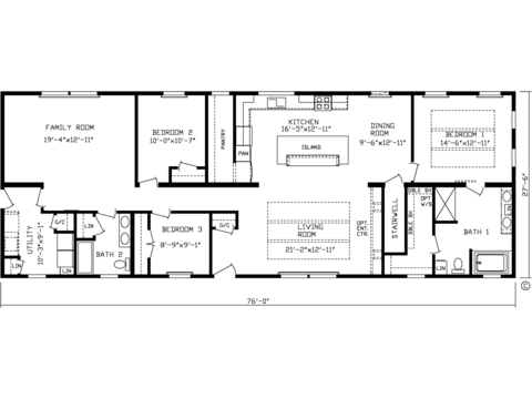 The Mystic Creek XL Modular 28763AM | 3 bedroom, 2 bathroom, 2090 sqft home | Built by Cavco - Montevideo in Montevideo, MN.