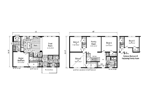 Hendrix 28404AM | 4 bedroom, 2.5 bathroom, 2134 sqft home. Built by Cavco - Manorwood in Emlenton, PA.