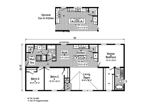 Essence 12 | 3 bedroom, 2 bathroom, 1493 sqft home | Built by Cavco - Goshen in Goshen, IN.