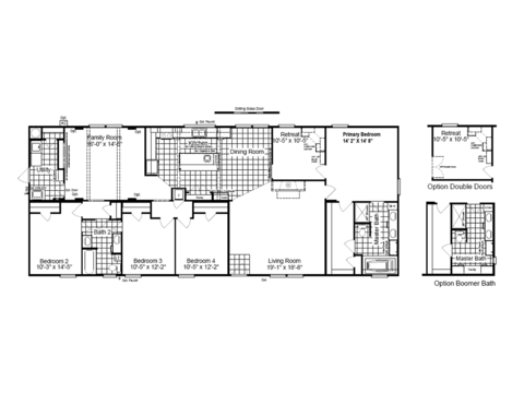 Pecan Valley 30744P | 4 bedroom, 2 bathroom, 2220 sqft home | Built by Cavco - Fort Worth in Fort Worth, TX.
