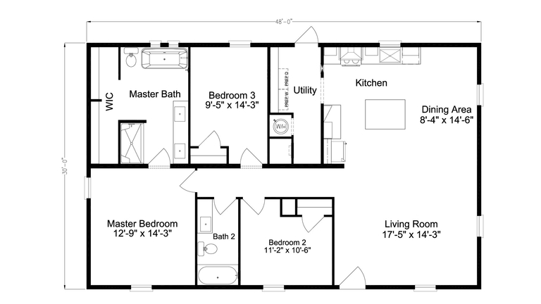 The Cavco Select by Cavco - Plant City | 3 bedroom, 2 bathroom, 1440 sqft home.