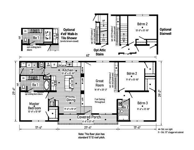 Grand 1.1 | 3 bedroom, 2 bathroom, 1695 sqft home | Built by Cavco - Goshen in Goshen, IN.