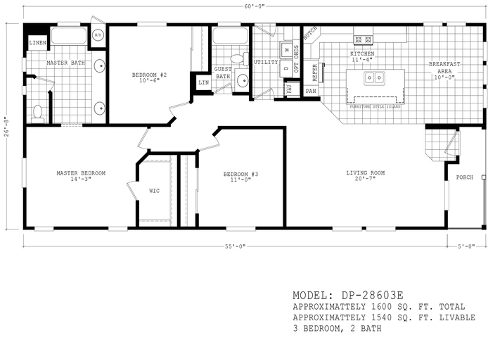 Durango Porch Homes 28603E Manufactured Home from Durango Homes, a ...