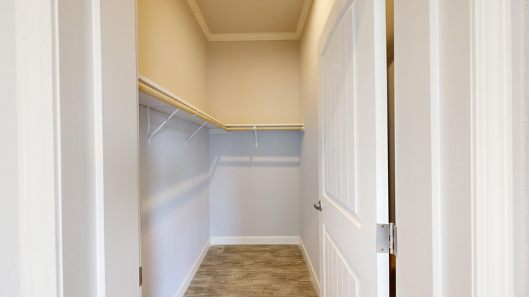 Valley S60V Bedroom 3 Walk-In Closet Everest Series Triplewide Manufactured Home Huntsville TX