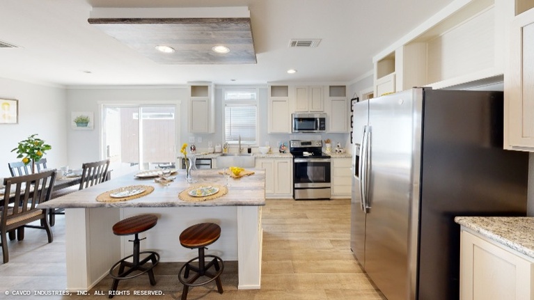 Oak 28563A | 3 bedroom, 2 bathroom, 1492 sqft home. Built by Cavco - Lancaster in Lancaster, TX.