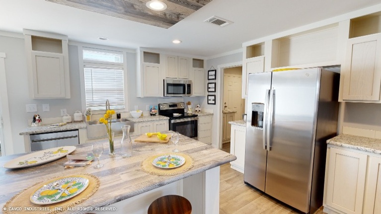 Oak 28563A | 3 bedroom, 2 bathroom, 1492 sqft home. Built by Cavco - Lancaster in Lancaster, TX.