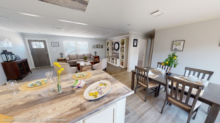 Oak 28563A | 3 bedroom, 2 bathroom, 1492 sqft home. Built by Cavco - Lancaster in Lancaster, TX.