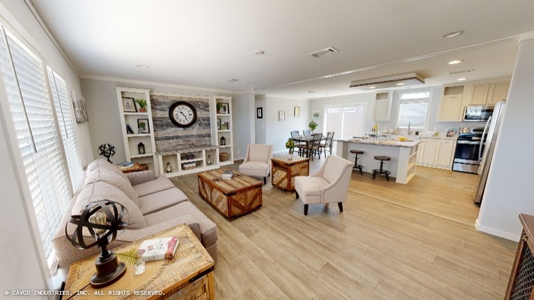 Oak 28563A | 3 bedroom, 2 bathroom, 1492 sqft home. Built by Cavco - Lancaster in Lancaster, TX.