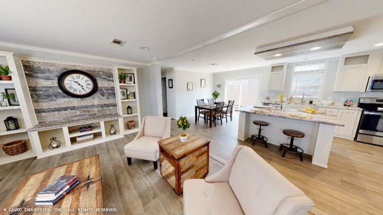 Oak 28563A | 3 bedroom, 2 bathroom, 1492 sqft home. Built by Cavco - Lancaster in Lancaster, TX.
