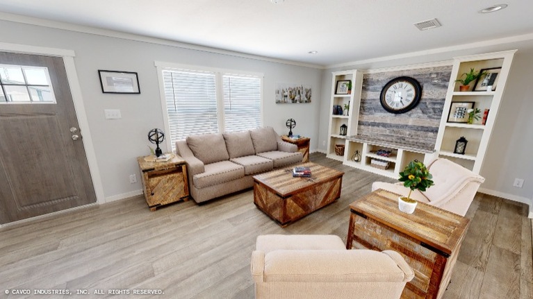 Oak 28563A | 3 bedroom, 2 bathroom, 1492 sqft home. Built by Cavco - Lancaster in Lancaster, TX.