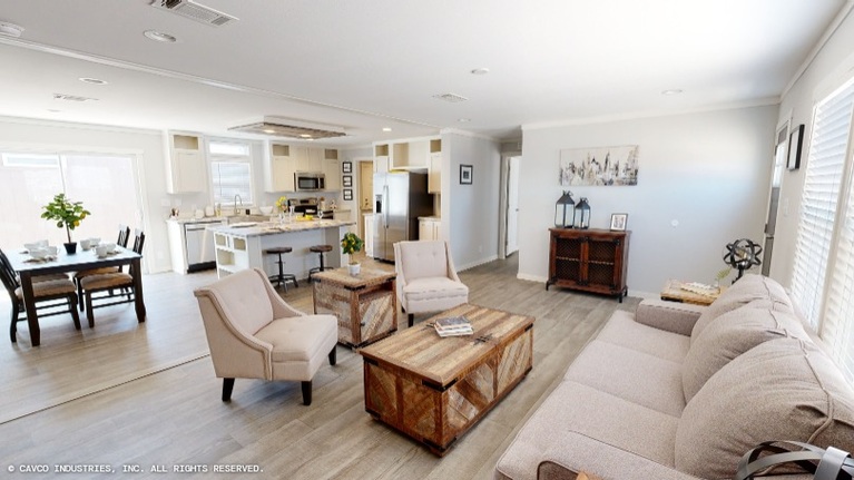 Oak 28563A | 3 bedroom, 2 bathroom, 1492 sqft home. Built by Cavco - Lancaster in Lancaster, TX.