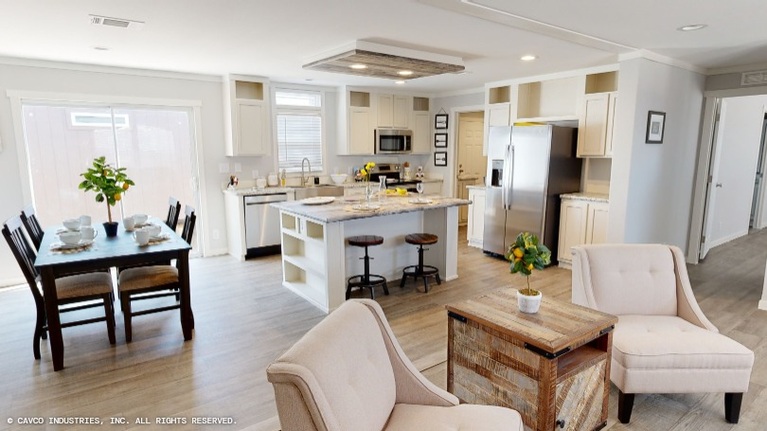 Oak 28563A | 3 bedroom, 2 bathroom, 1492 sqft home. Built by Cavco - Lancaster in Lancaster, TX.