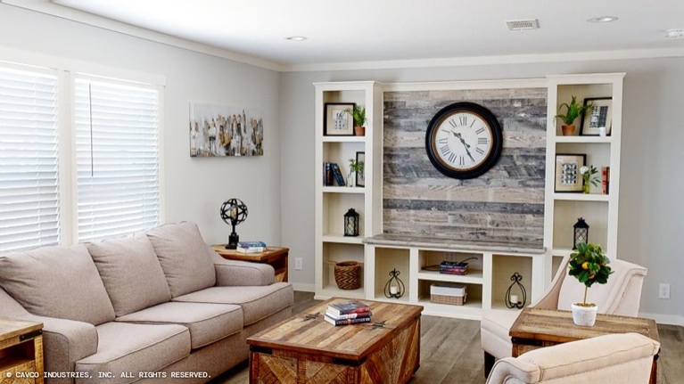 Oak 28563A | 3 bedroom, 2 bathroom, 1492 sqft home. Built by Cavco - Lancaster in Lancaster, TX.