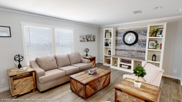 Oak 28563A | 3 bedroom, 2 bathroom, 1492 sqft home. Built by Cavco - Lancaster in Lancaster, TX.
