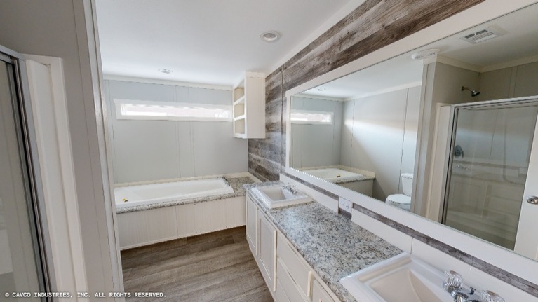 Oak 28563A | 3 bedroom, 2 bathroom, 1492 sqft home. Built by Cavco - Lancaster in Lancaster, TX.