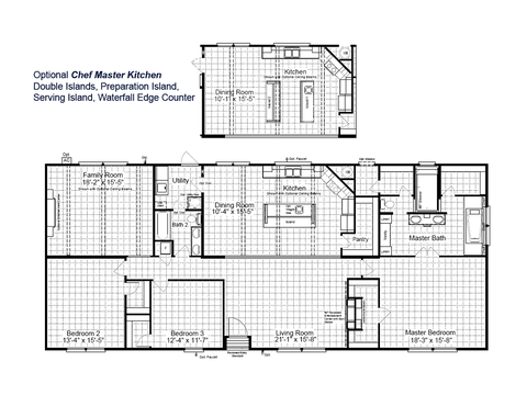 Magnum 32763M | 3 bedroom, 2 bathroom, 2432 sqft home | Built by Cavco - Fort Worth in Fort Worth, TX.