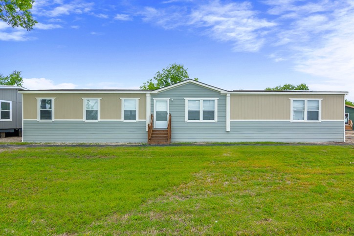 Trailblazer T76B Exterior Oak Manor Series Manufactured Home Huntsville TX