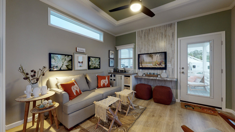 Lake Charles 13371A | 1 bedroom, 1 bathroom, 494 sqft home | Built by Cavco - Ocala in Ocala, FL.