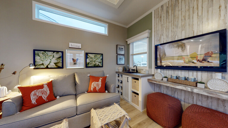 Lake Charles 13371A | 1 bedroom, 1 bathroom, 494 sqft home | Built by Cavco - Ocala in Ocala, FL.
