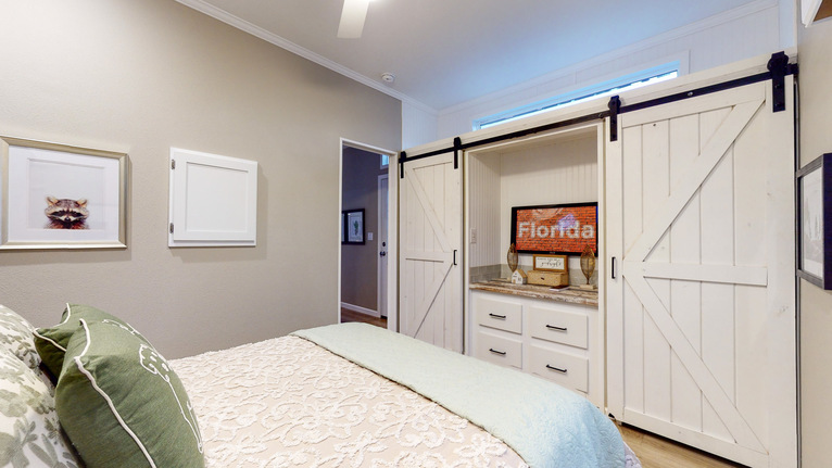 Lake Charles 13371A | 1 bedroom, 1 bathroom, 494 sqft home | Built by Cavco - Ocala in Ocala, FL.