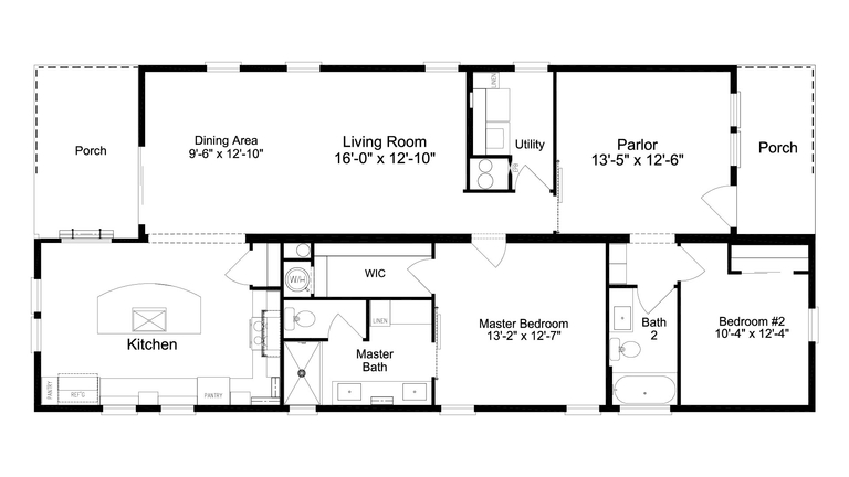 Colby 28602A Manufactured Home from Palm Harbor Homes, a Cavco Company