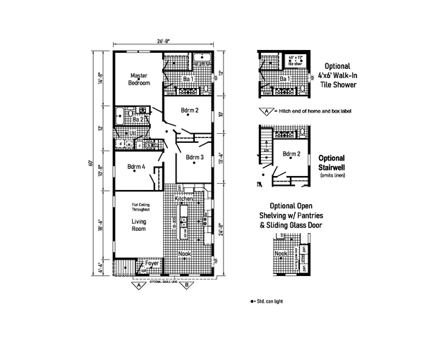 Eastland Concepts 28603G | 3 bedroom, 2 bathroom, 1600 sqft home. Built by Cavco - Shippenville in Shippenville, PA.