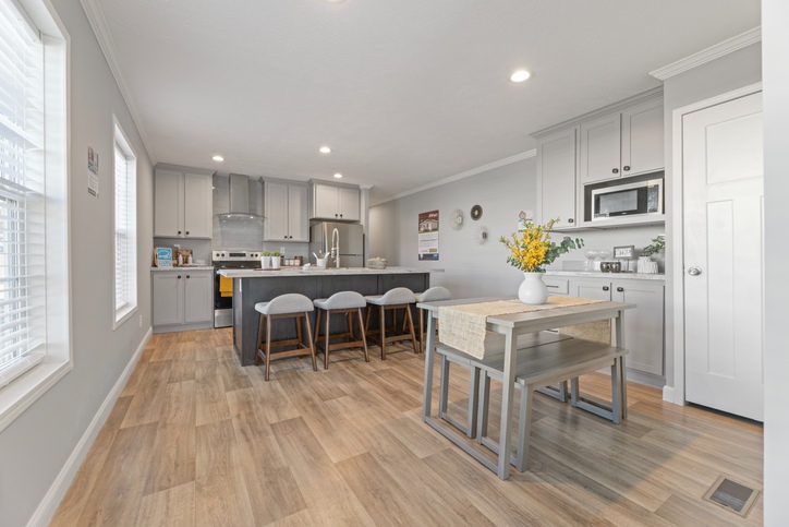 The Roanoke Duplex | First Nationally Available HUD Approved Duplex | Side A: 2 bedroom, 1 bathroom, 1050 sqft | Side B: 2 bedroom, 1 bathroom, 1050 sqft. Opposite side porches.