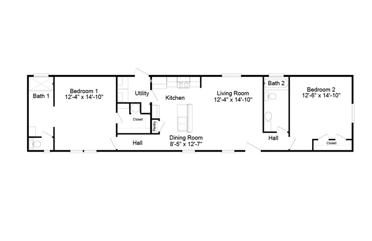 Solitaire 16662A Manufactured Home from Solitaire Homes South, a Cavco ...