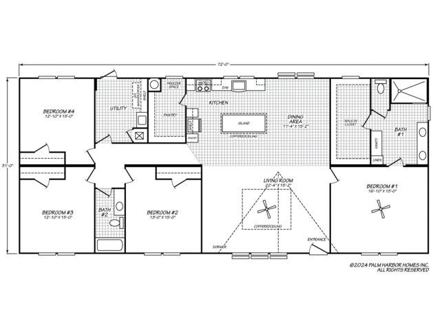 Cambridge 32724A Manufactured Home from Palm Harbor Homes, a Cavco Company