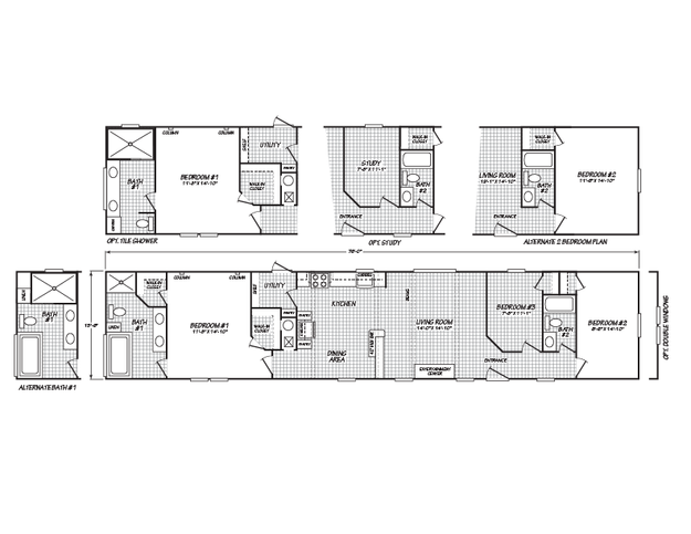 Velocity 16763L | 3 bedroom, 2 bathroom, 1178 sqft home | Built by Cavco - Rocky Mount in Rocky Mount, VA.