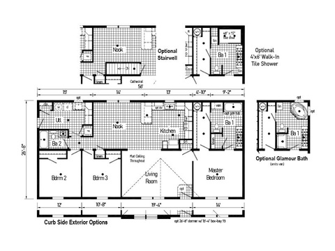 Eastland Concepts 28563A | 3 bedroom, 2 bathroom, 1493 sqft home. Built by Cavco - Shippenville in Shippenville, PA.