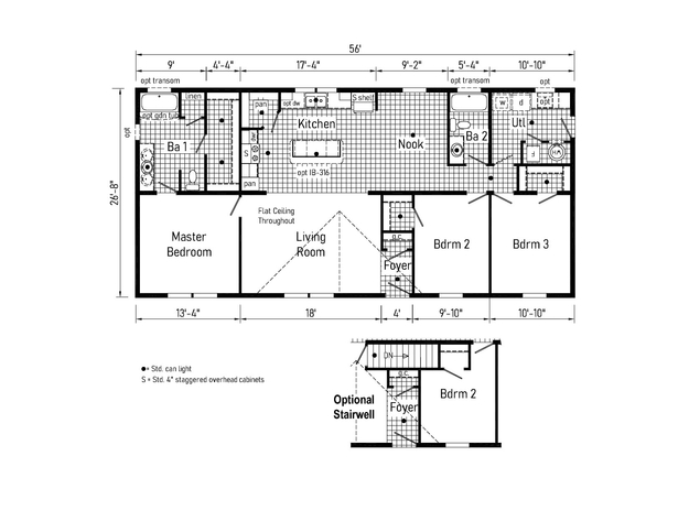 Super Sport 28563B | 3 bedroom, 2 bathroom, 1493 sqft home. Built by Cavco - Clarion in Shippenville, PA.