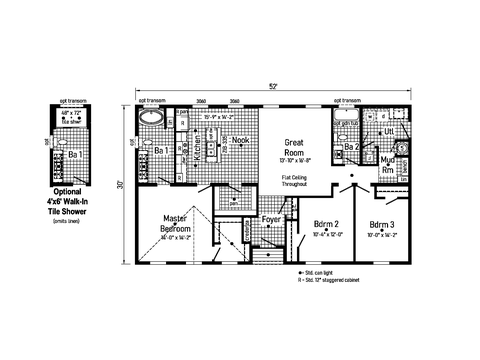Essence 5 | 3 bedroom, 2 bathroom, 1560 sqft home | Built by Cavco - Goshen in Goshen, IN.