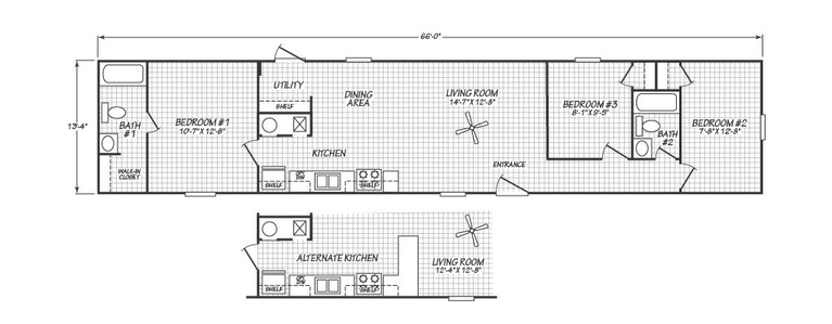 Valu Maxx 14663M | 3 bedroom, 2 bathroom, 880 sqft home | Built by Cavco - Seguin in Seguin, TX.