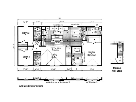 Augusta 28563AM | 3 bedroom, 2 bathroom, 1493 sqft home. Built by Cavco - Clarion in Shippenville, PA.