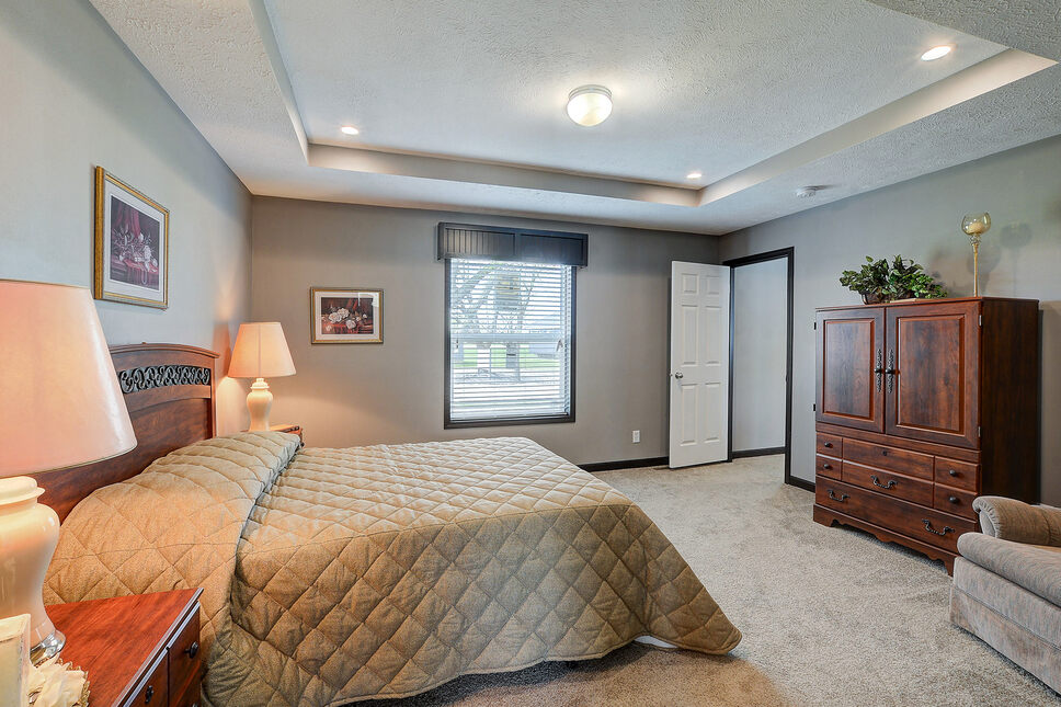 Beautiful master bedroom in the Millennium Park model