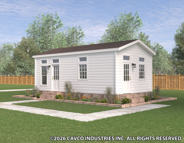 Lake Charles 15271B | 1 bedroom, 1 bathroom, 405 sqft home | Built by Cavco - Ocala in Ocala, FL.