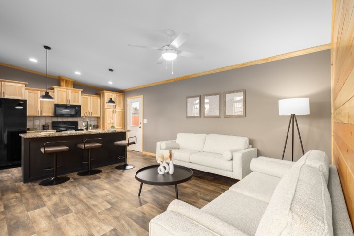Outlook 16522A | 2 bedroom, 1 bathroom, 780 sqft home | Built by Cavco - Dorchester in Dorchester, WI.