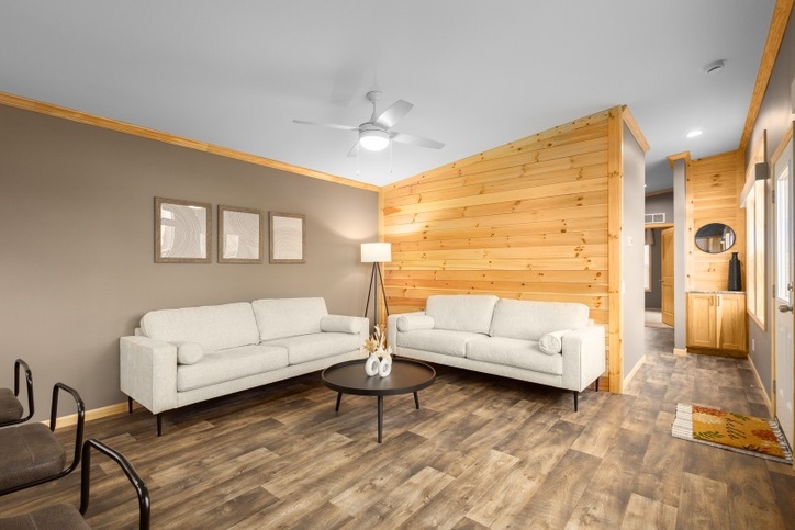 Outlook 16522A | 2 bedroom, 1 bathroom, 780 sqft home | Built by Cavco - Dorchester in Dorchester, WI.