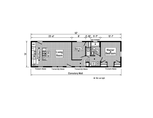 Outlook 16522A | 2 bedroom, 1 bathroom, 780 sqft home | Built by Cavco - Dorchester in Dorchester, WI.