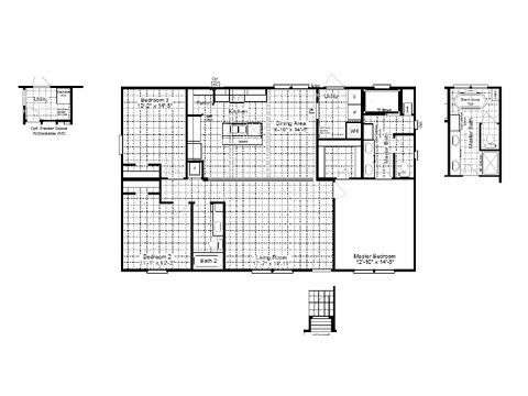 Sheridan 30483S | 3 bedroom, 2 bathroom, 1440 sqft home | Built by Cavco - Fort Worth in Fort Worth, TX.