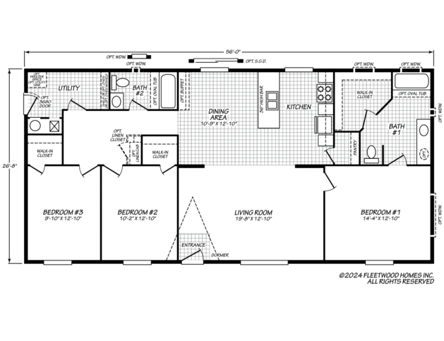 Sandpointe 28563A Manufactured Home from Fleetwood Homes, a Cavco Company