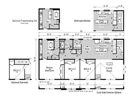 Deercreek Allure 28563B | 3 bedroom, 2 bathroom, 1493 sqft home. Built by Cavco - Shippenville in Shippenville, PA.